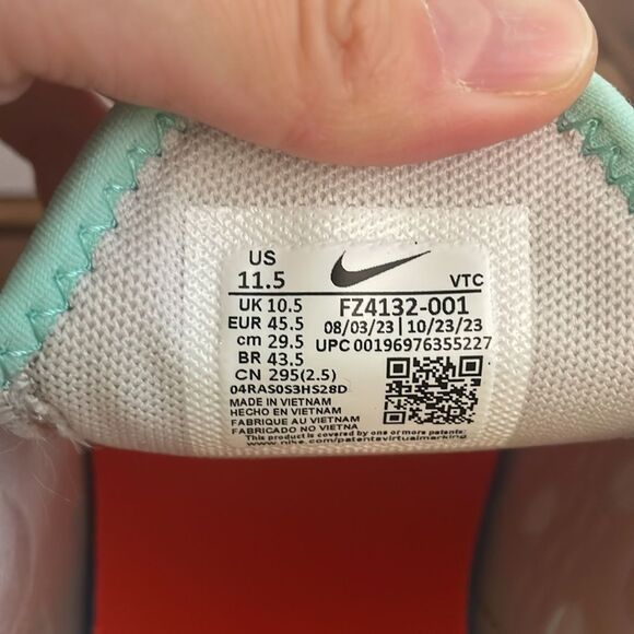 Nike Air Max 270 Vast Grey Men Size 11.5(FZ4132-001) - Picture 13 of 13